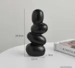 Minimalist Cobblestone Ceramic Vase -