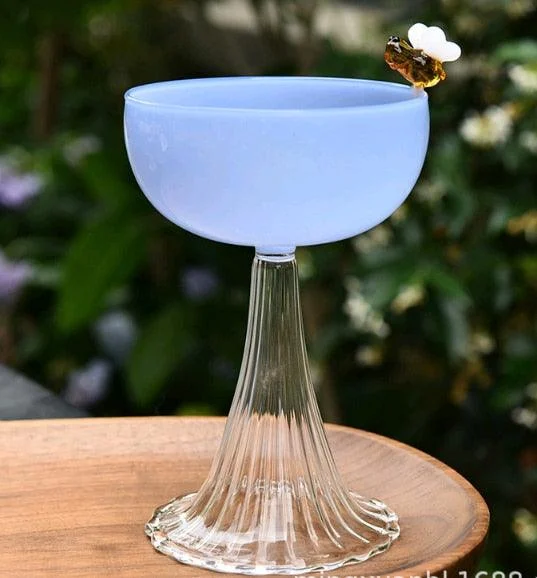 Minimalist Colored Glass Goblets -