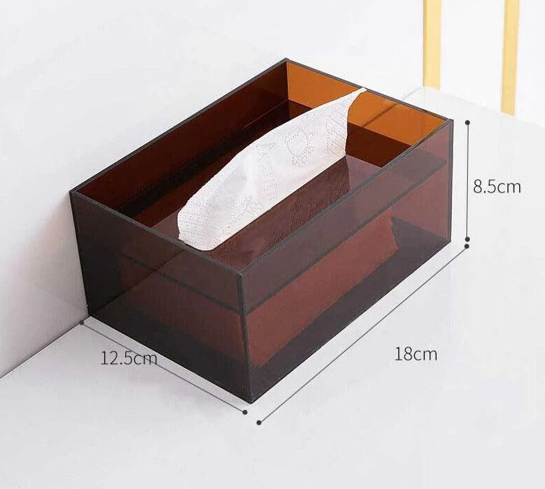 Minimalist Colorful Acrylic Tissue Box -