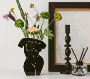 Minimalist Contrast Acryclic Body Vase