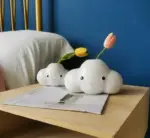 Minimalist Cute White Ceramic Cloud Vase