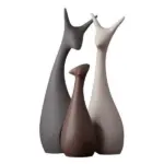 Minimalist Deer Family Figurines