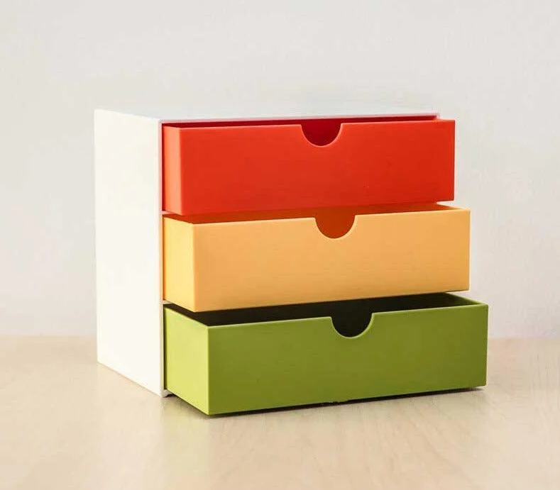 Minimalist Desktop Jewelry Cosmetic Office Storage Drawer -