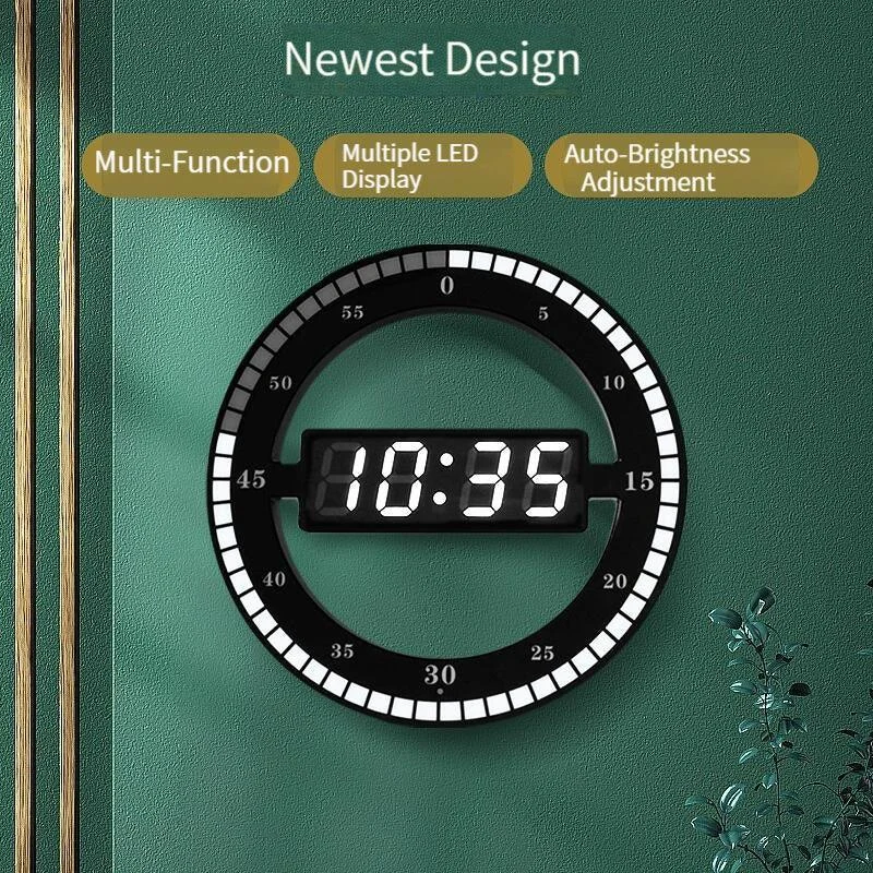 Minimalist Digital Led Wall Decoration Clock -