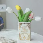 Minimalist Dried Flower Ceramic Book Vase