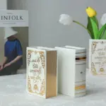 Minimalist Dried Flower Ceramic Book Vase