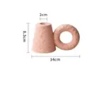 Minimalist Earthy Ceramic Candlestick Holder With Handle