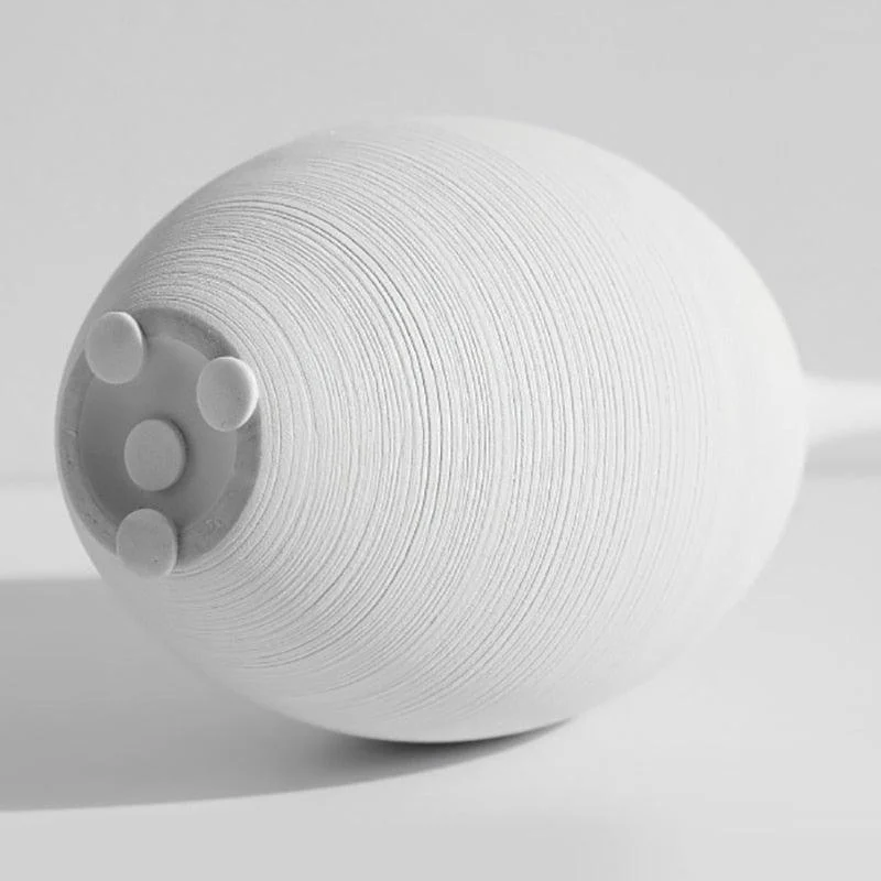 Minimalist Handmade Black and White Art Zen Ceramic Vase -