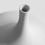 Minimalist Handmade Black and White Art Zen Ceramic Vase