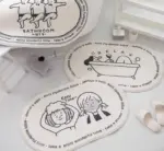 Minimalist Japanese Cartoon Funny Bath Mat