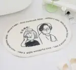 Minimalist Japanese Cartoon Funny Bath Mat