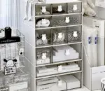 Minimalist Kawaii Bunny Drawer Desktop Organizer