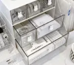 Minimalist Kawaii Bunny Drawer Desktop Organizer