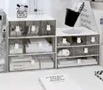 Minimalist Kawaii Bunny Drawer Desktop Organizer