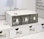Minimalist Kawaii Bunny Drawer Desktop Organizer