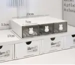 Minimalist Kawaii Bunny Drawer Desktop Organizer