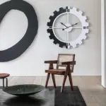 Minimalist Large Wall Clock for Livingroom 20 Inches