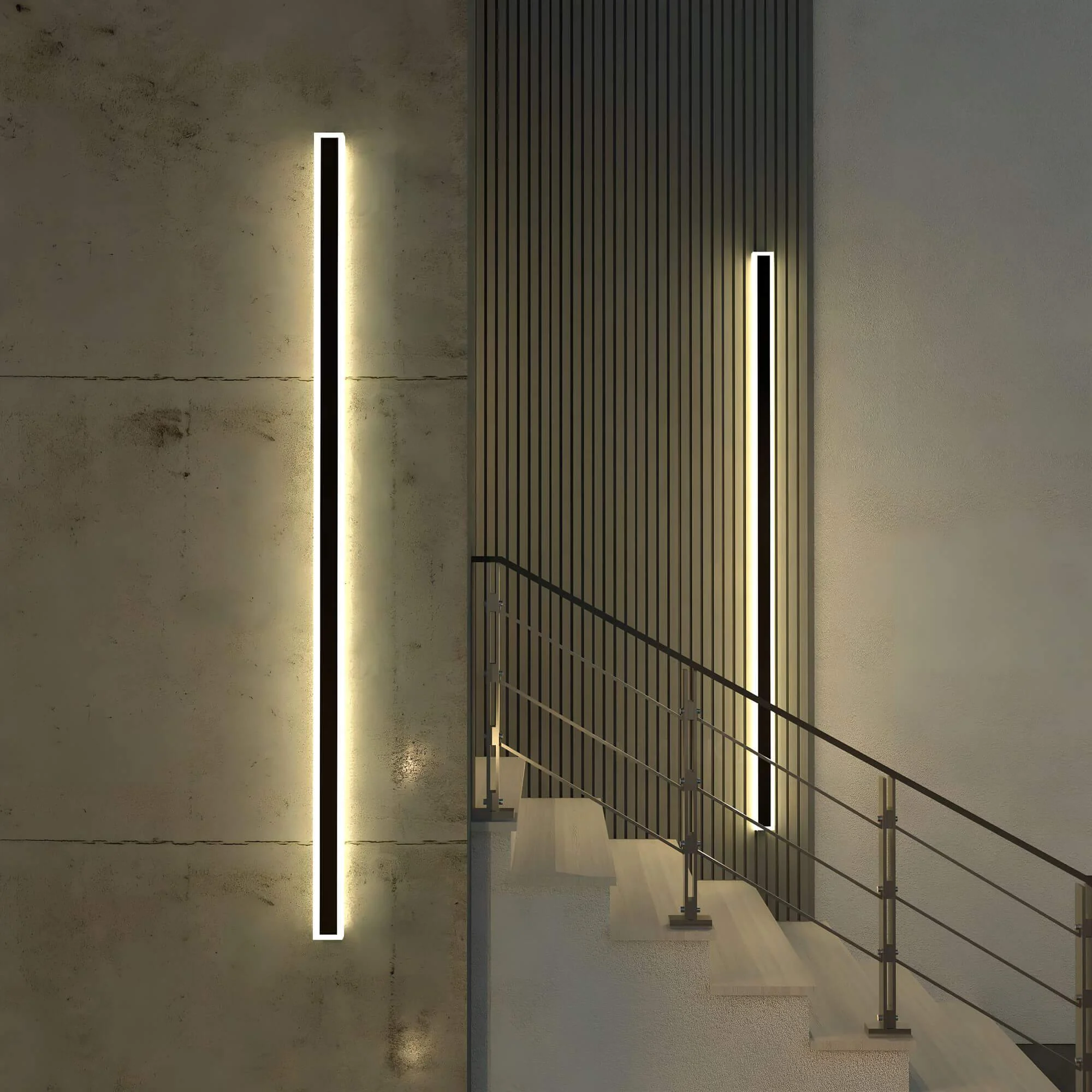 Minimalist Linear Wall Lamp Minimalistische Lineare Wandleuchte