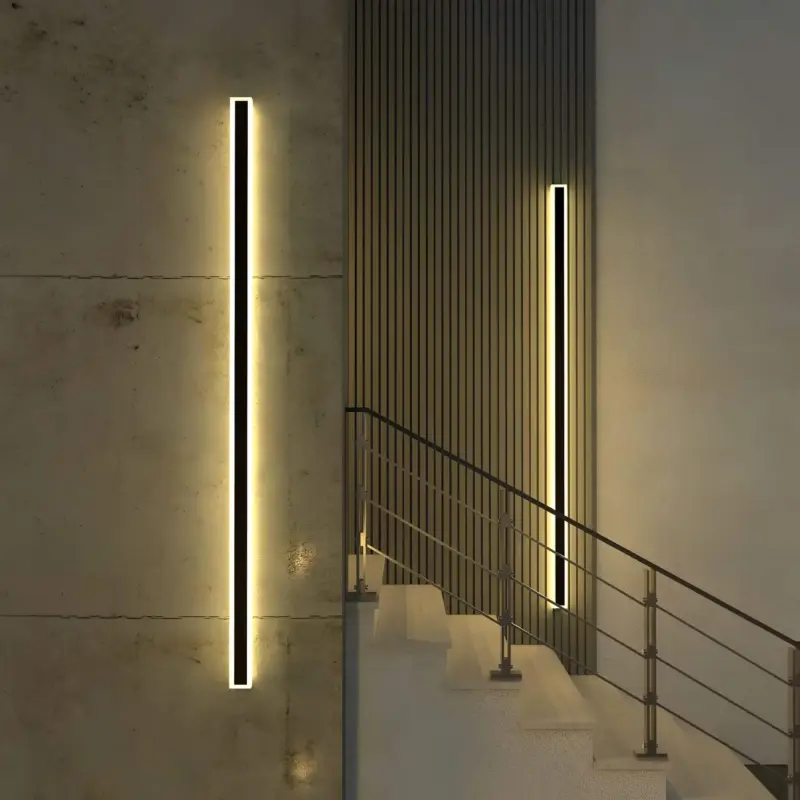 Minimalist Linear Wall Lamp Minimalistische Lineare Wandleuchte