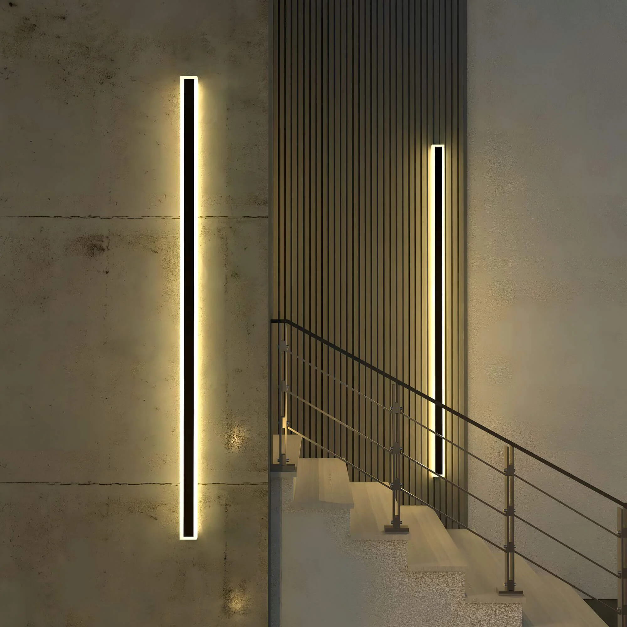 Minimalist Linear Wall Lamp Minimalistische Lineare Wandleuchte 8