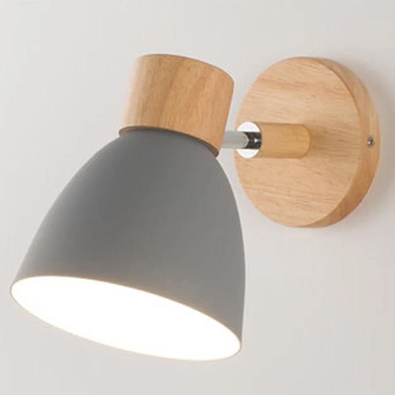 Minimalist Linear Wooden Wall Lamp -