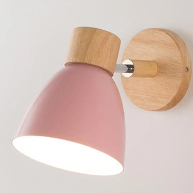 Minimalist Linear Wooden Wall Lamp -