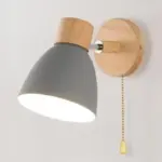 Minimalist Linear Wooden Wall Lamp