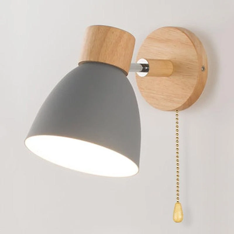 Minimalist Linear Wooden Wall Lamp -