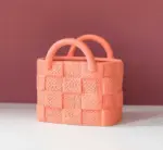 Minimalist Pastel Ceramic Handbag Vase