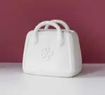 Minimalist Pastel Ceramic Handbag Vase