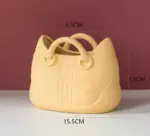 Minimalist Pastel Ceramic Handbag Vase