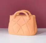 Minimalist Pastel Ceramic Handbag Vase