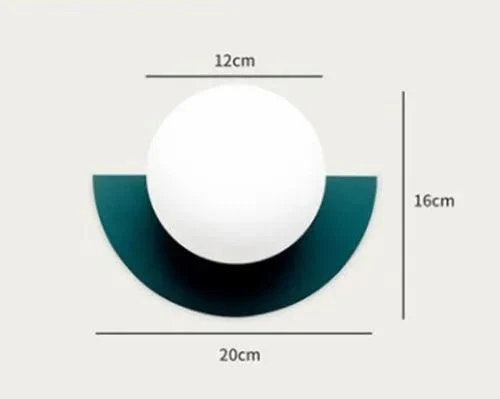 Minimalist Pastel Glass Ball Lamp -