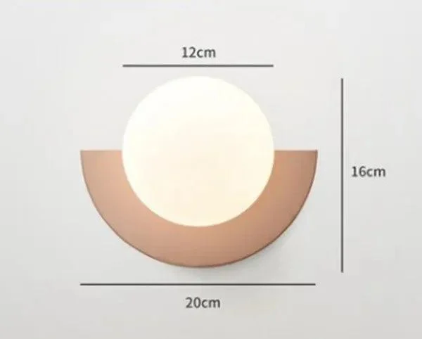 Minimalist Pastel Glass Ball Lamp -