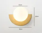Minimalist Pastel Glass Ball Lamp
