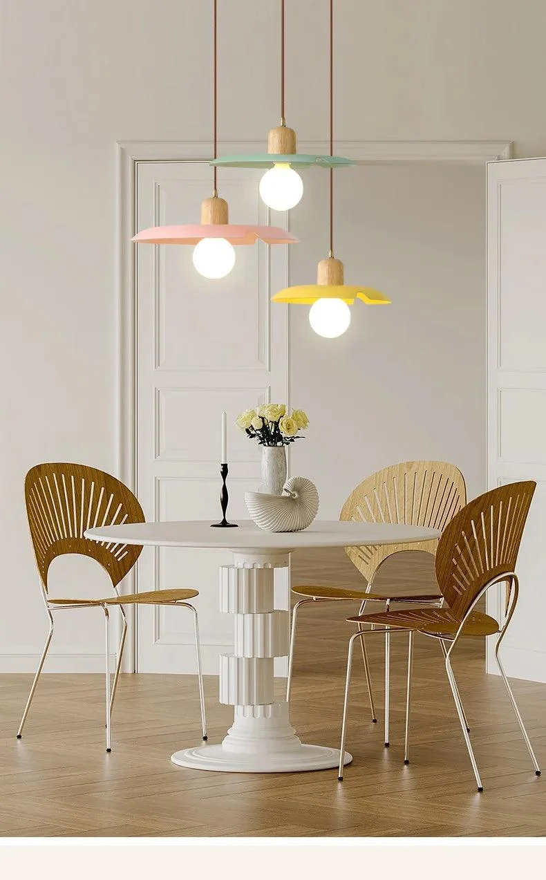 Minimalist Pastel Milk Glass Penadant Light -