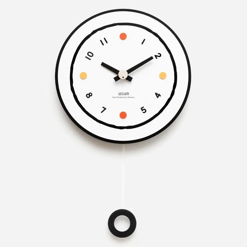 Minimalist Pendulum Silent Wall Decorative Clock for Livingroom -