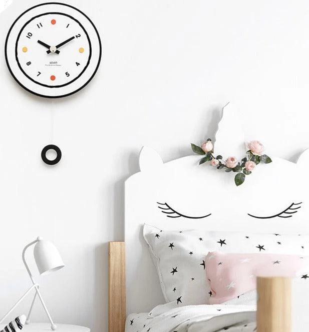 Minimalist Pendulum Silent Wall Decorative Clock for Livingroom -
