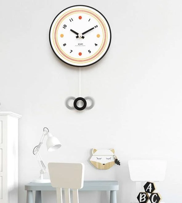 Minimalist Pendulum Silent Wall Decorative Clock for Livingroom -