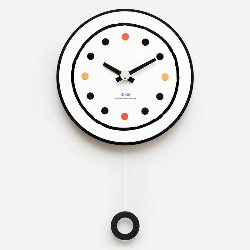 Minimalist Pendulum Silent Wall Decorative Clock for Livingroom -