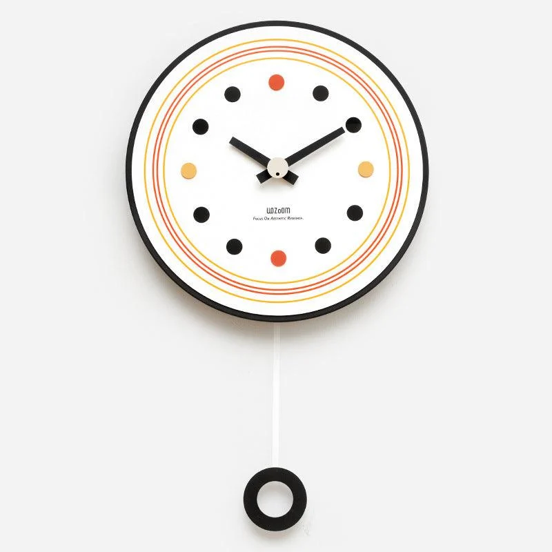Minimalist Pendulum Silent Wall Decorative Clock for Livingroom -