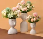 Minimalist Resin Goddess Female Head Planter
