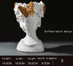 Minimalist Resin Goddess Female Head Planter