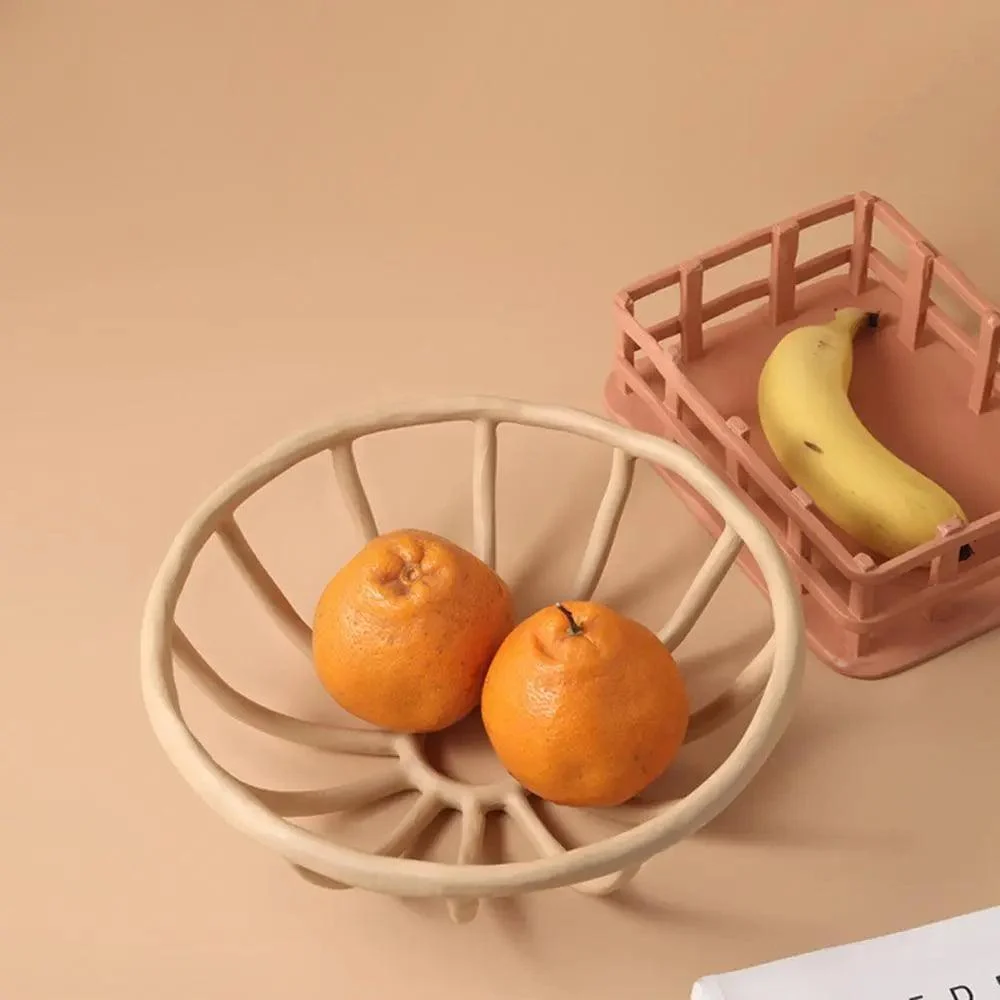 Minimalist Resin Hollow Fruit Tray -