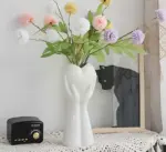 Minimalist Romantic Pottery Holding Heart Hand Vase