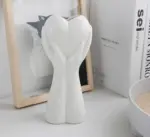 Minimalist Romantic Pottery Holding Heart Hand Vase