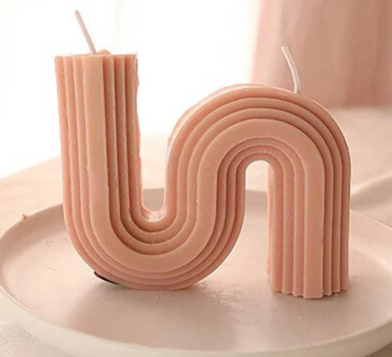 Minimalist Scented S Shaped Wavy Candles -