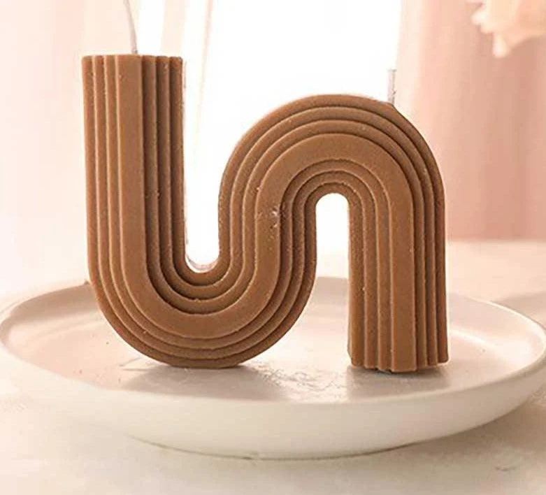 Minimalist Scented S Shaped Wavy Candles -