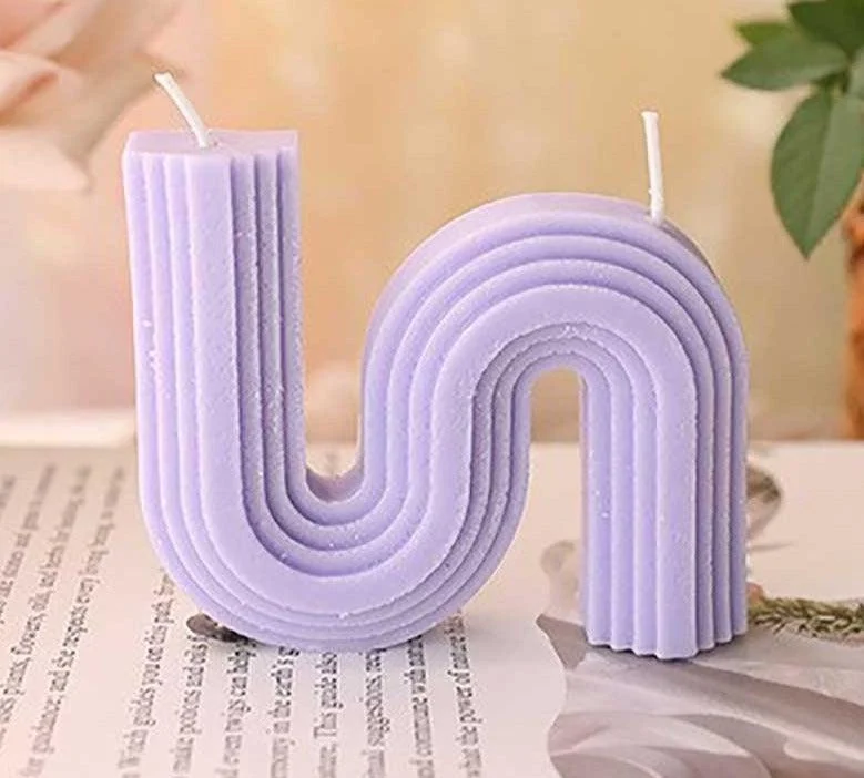 Minimalist Scented S Shaped Wavy Candles -