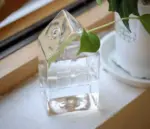 Minimalist Small House Shaped Glass Vase